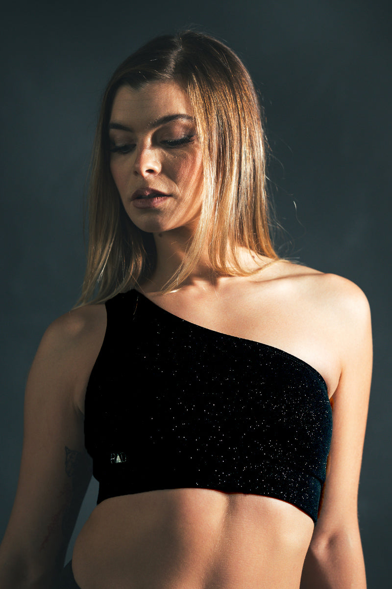 RAD Melita Top - Black Glitter