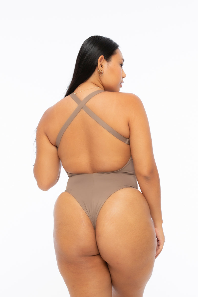 Nona Perkasa Hotline Bodysuit - Mocha