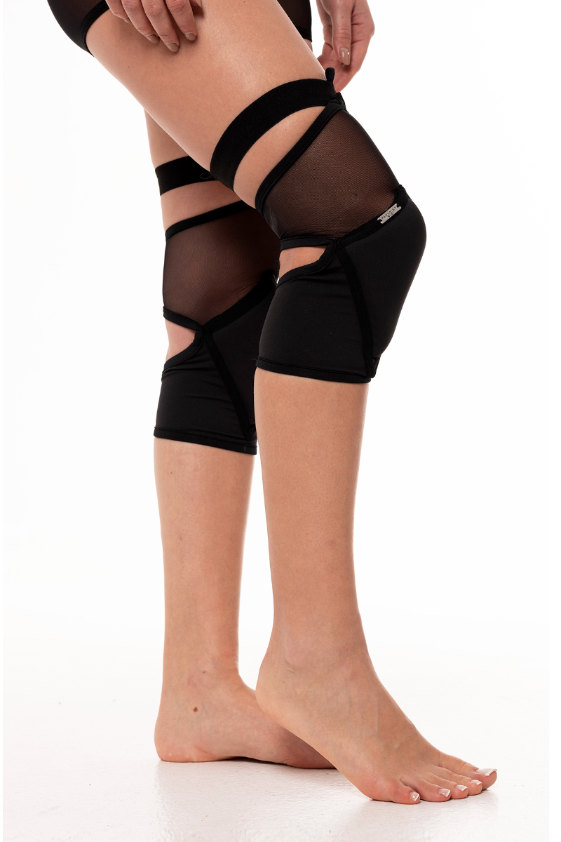 Paradise Chick Polecious Kneepads - Black Mesh