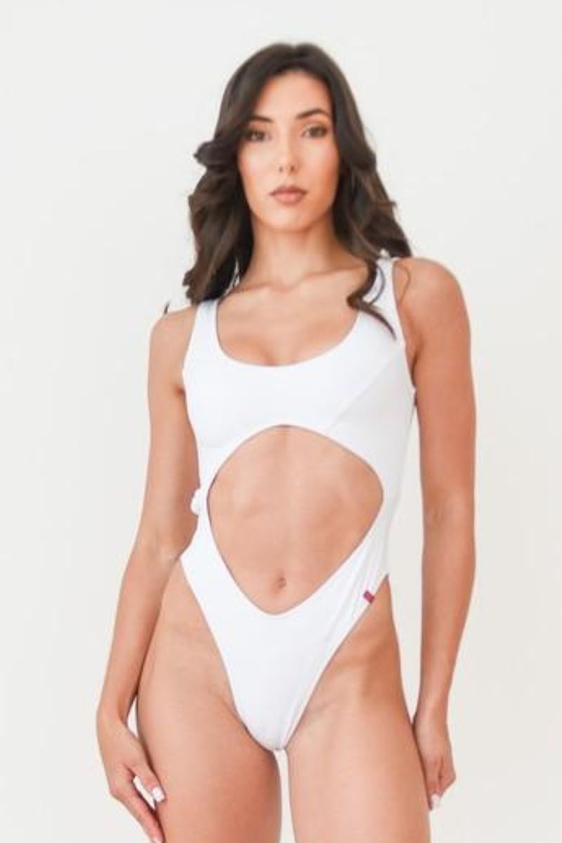 Pole Addict Tender Bodysuit - White-Pole Addict-Pole Junkie