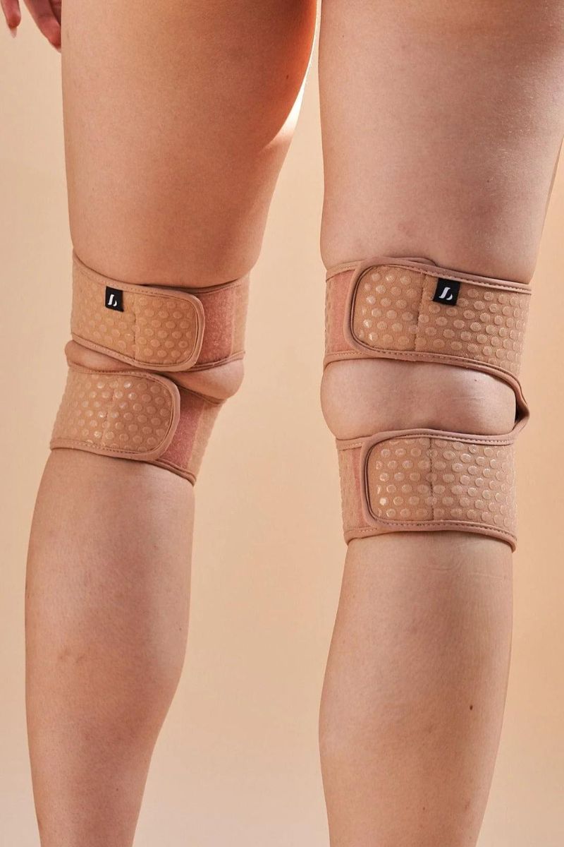 Lunalae Velcro Sticky Grip Kneepads - Sand