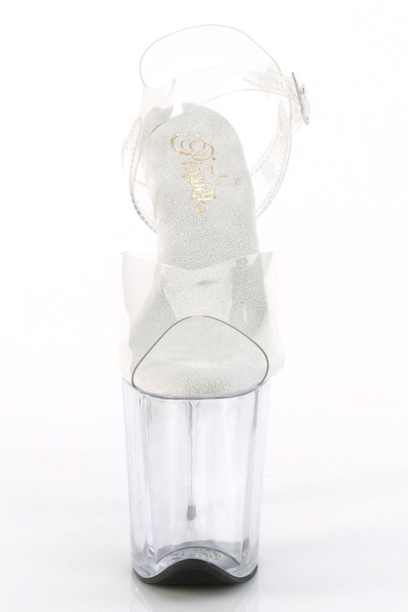 Clear plastic hot sale platform shoes