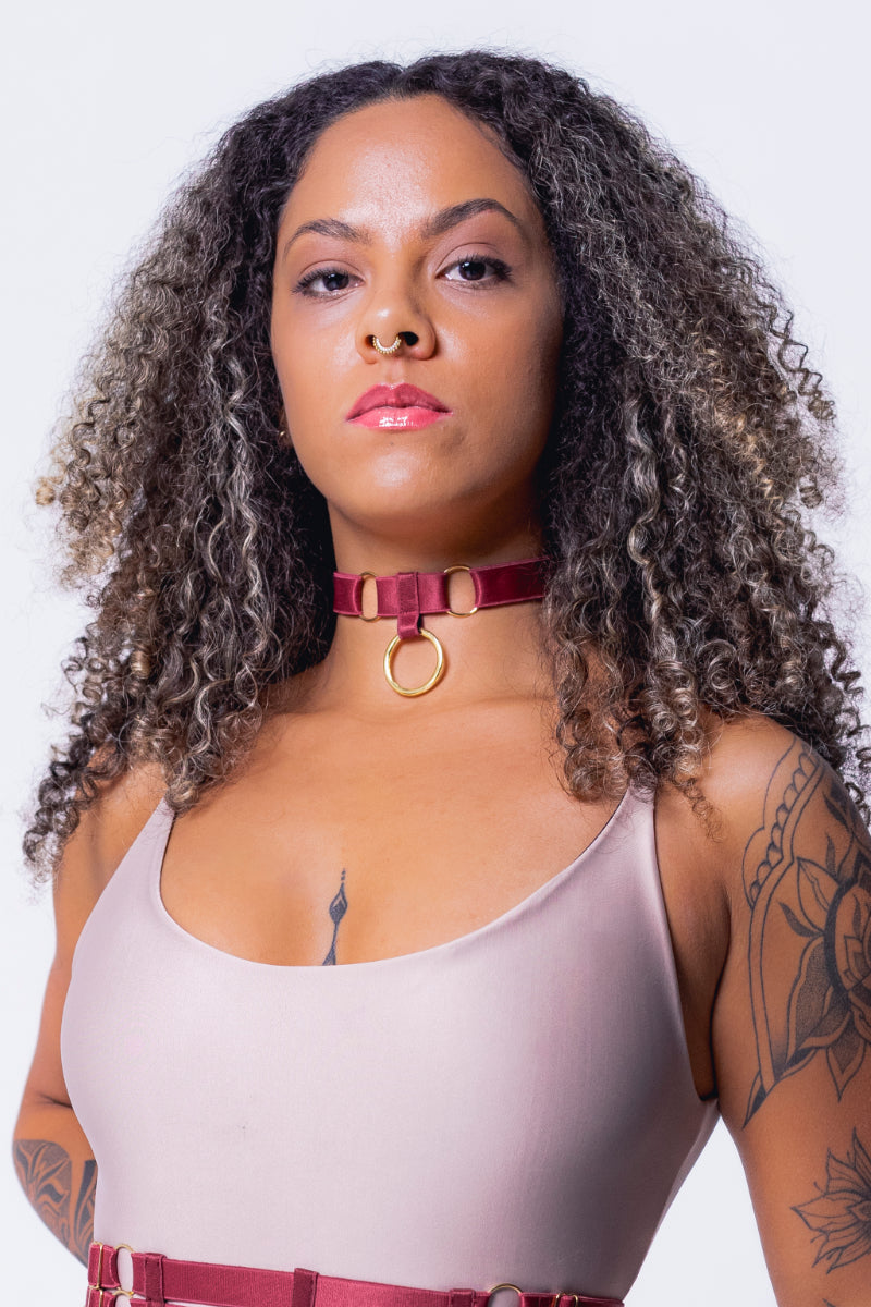 Sorte Aphrodite Choker  - Burgundy