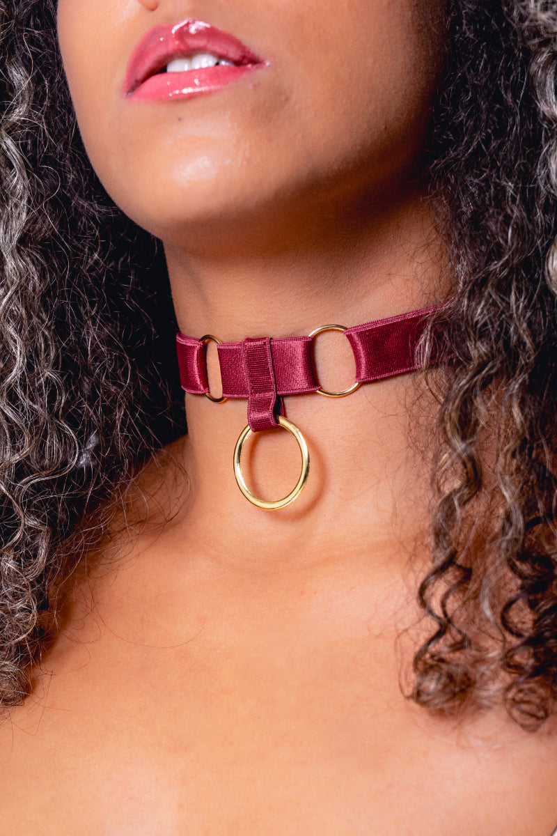 Sorte Aphrodite Choker  - Burgundy