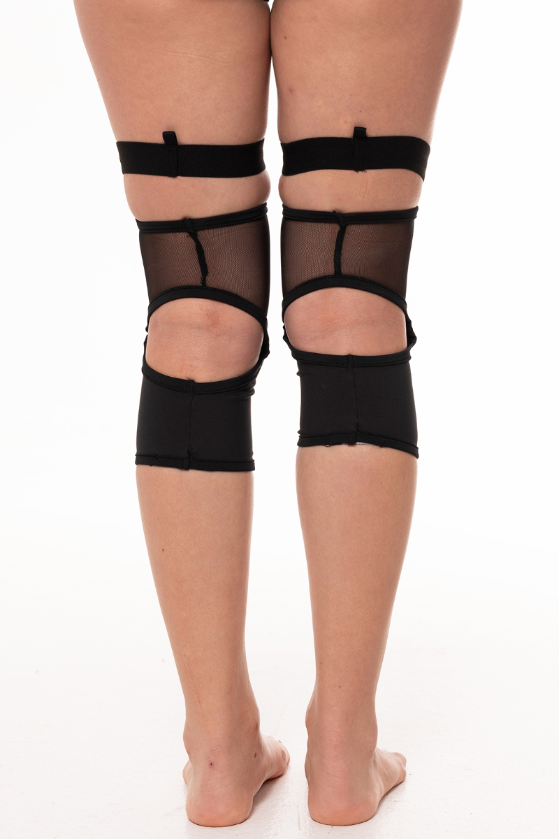 Paradise Chick Polecious Kneepads - Black Mesh