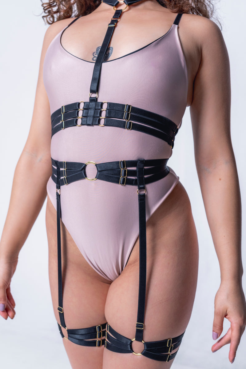 Sorte Athena Harness Belt - Black