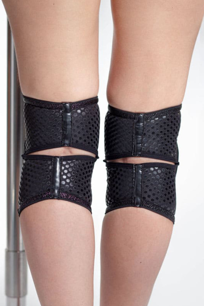 Queen Grippy Kneepads - Black Sparkle