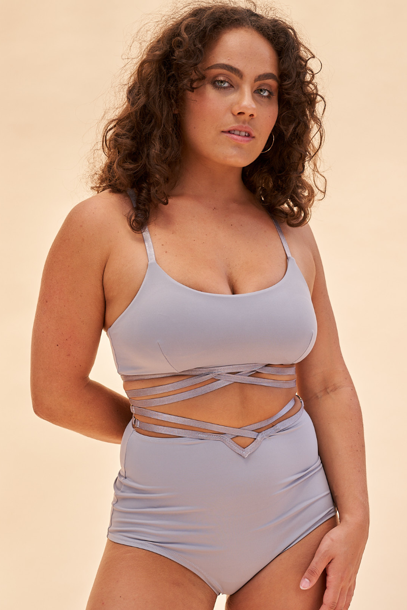 Lunalae Poppy Strappy Top - Recycled Grey