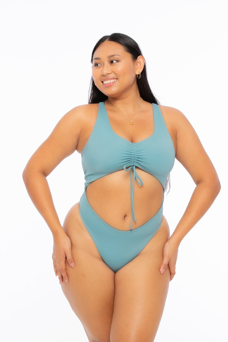 Nona Perkasa Hotline Bodysuit - Stone Blue