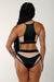 CXIX I S I S High Waisted Bottoms - Black with Sand Mesh-Creatures of XIX-Pole Junkie