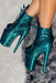 Hella Heels The Glitterati 8inch Ankle Boots - Ocean Eyes-Hella Heels-Pole Junkie