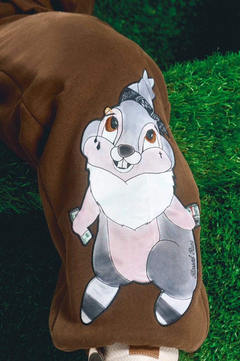 CXIX Creatures In The Club: Blessed Bunz Sweatpants - Chocolate