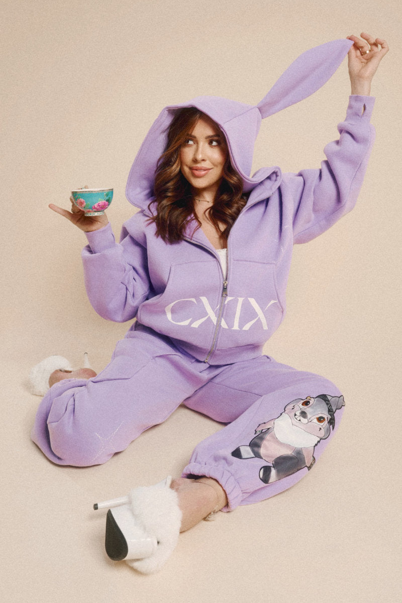 CXIX Creatures In The Club: Blessed Bunz Sweatpants - Purple