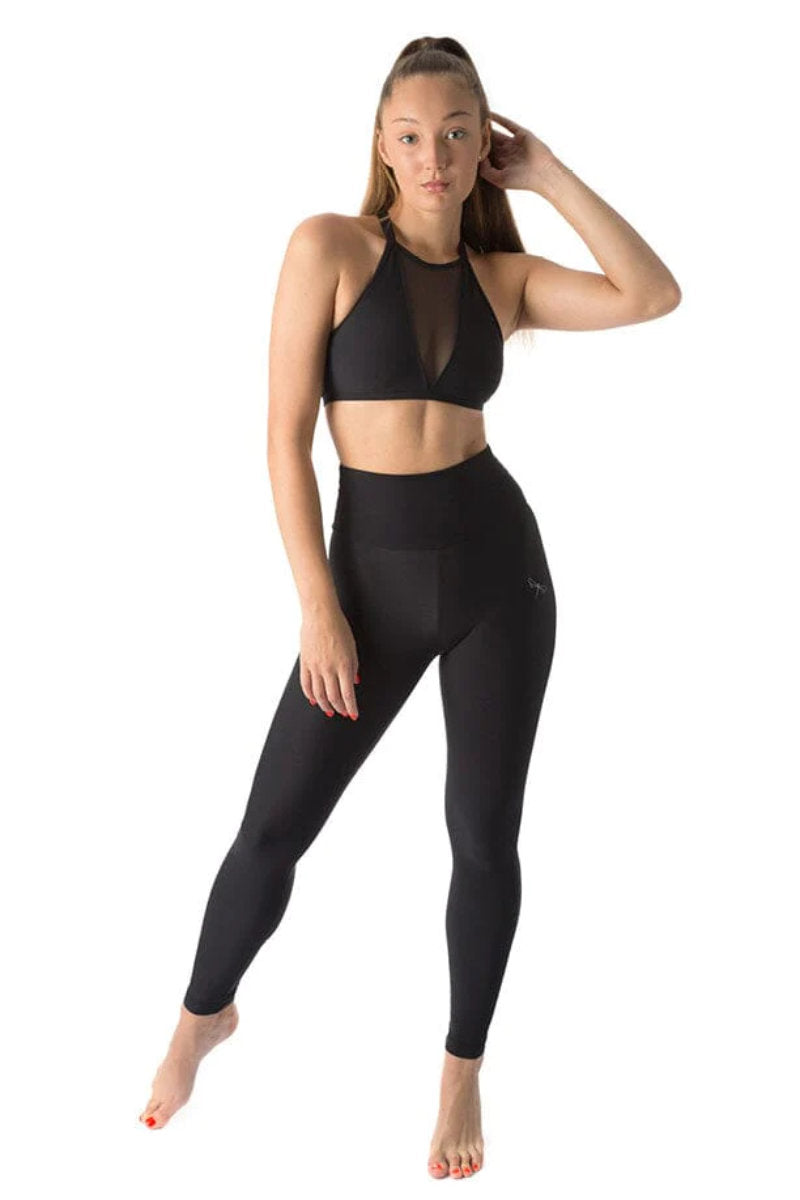 Dragonfly Adele Leggings - Black · Pole Junkie