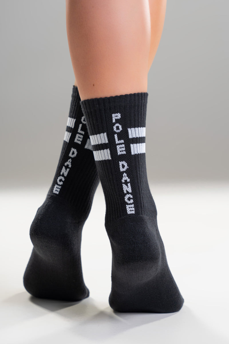 Paradise Chick Supreme Pole Dance Socks - Black