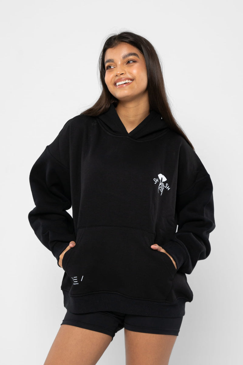 REV ACTIV Nobody Knows I’m A Pole Dancer Premium Hoodie - Black