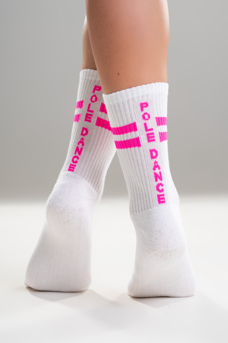 Paradise Chick Supreme Pole Dance Socks - Neon Pink