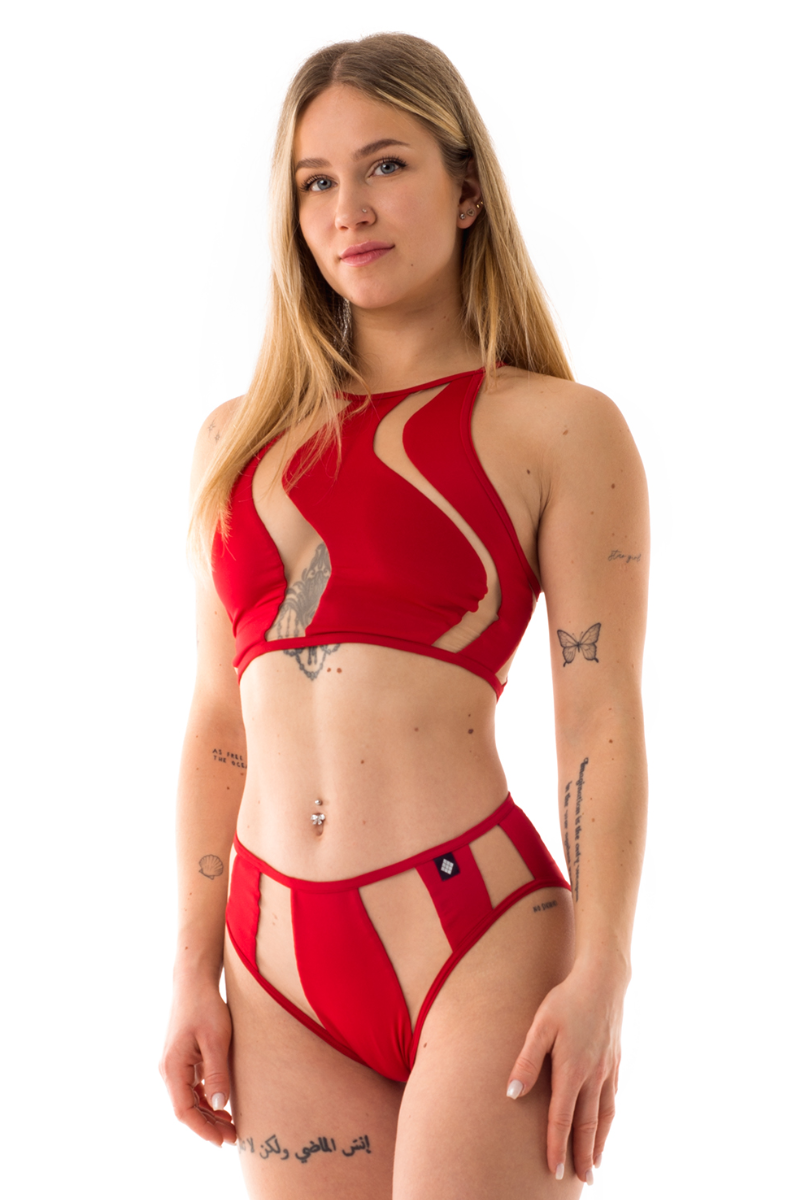 Poledancerka Rays Top - Red