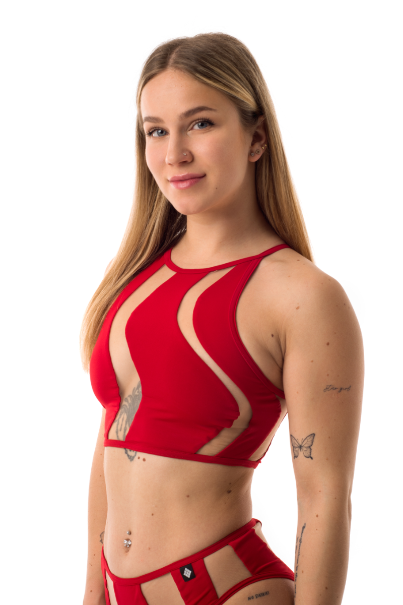 Poledancerka Rays Top - Red