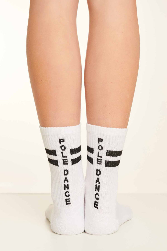 SUPREME POLE DANCE SOCKS WHITE