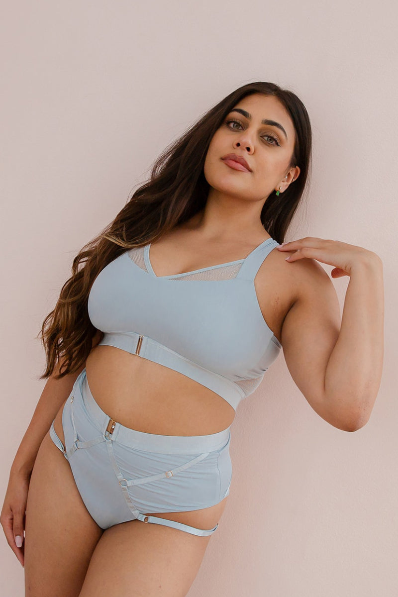 Tatiana Active Perla Top - Matte Baby Blue