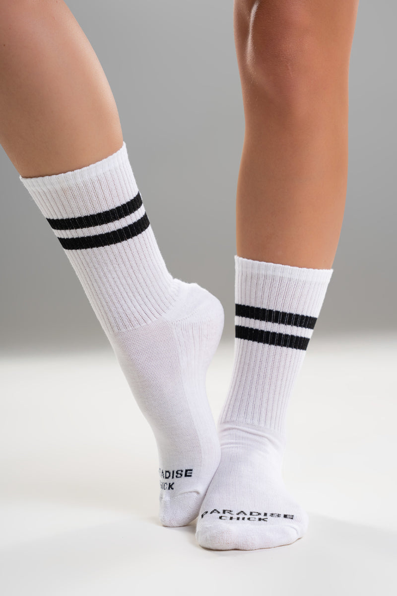 Paradise Chick Supreme Pole Dance Socks - White