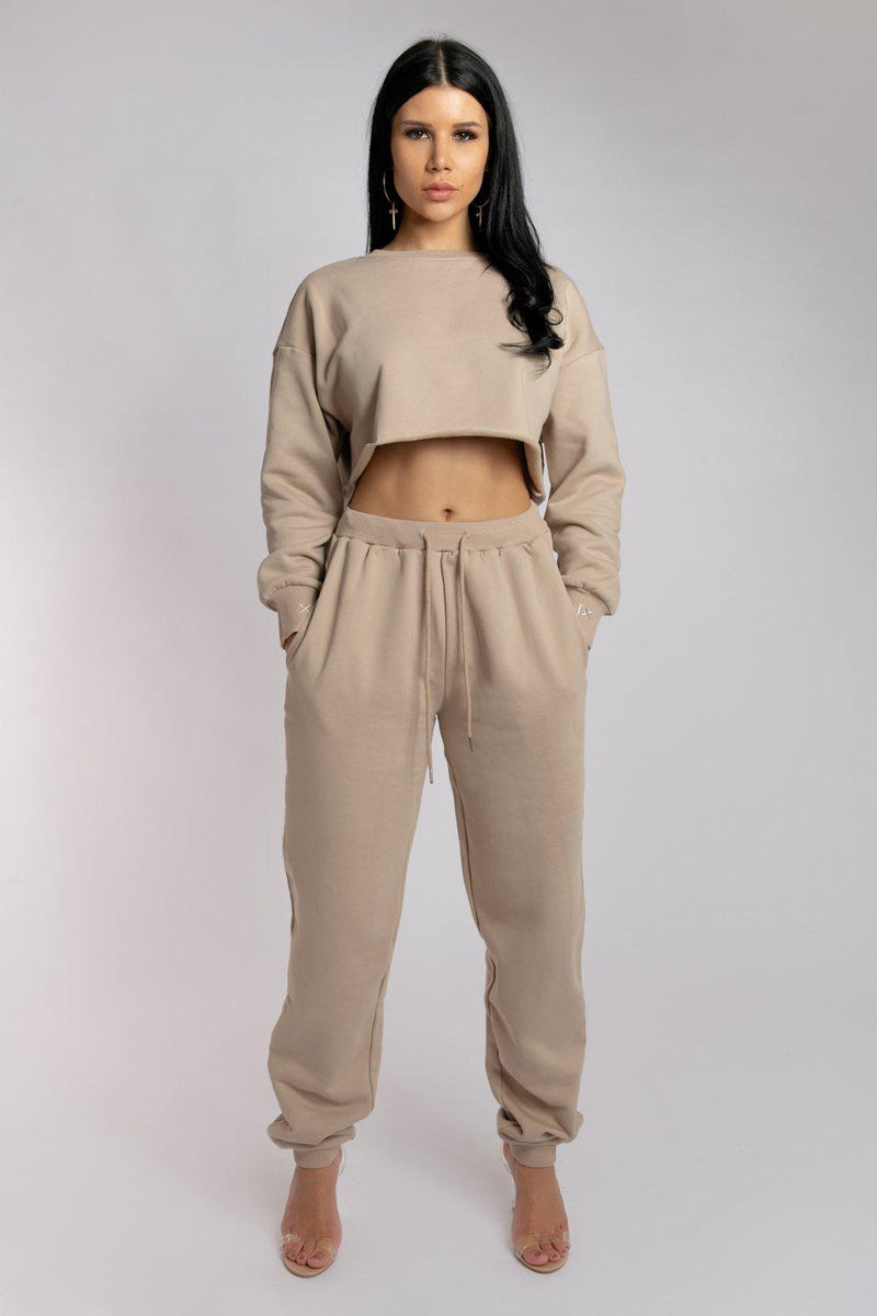 Nude oversized joggers sale