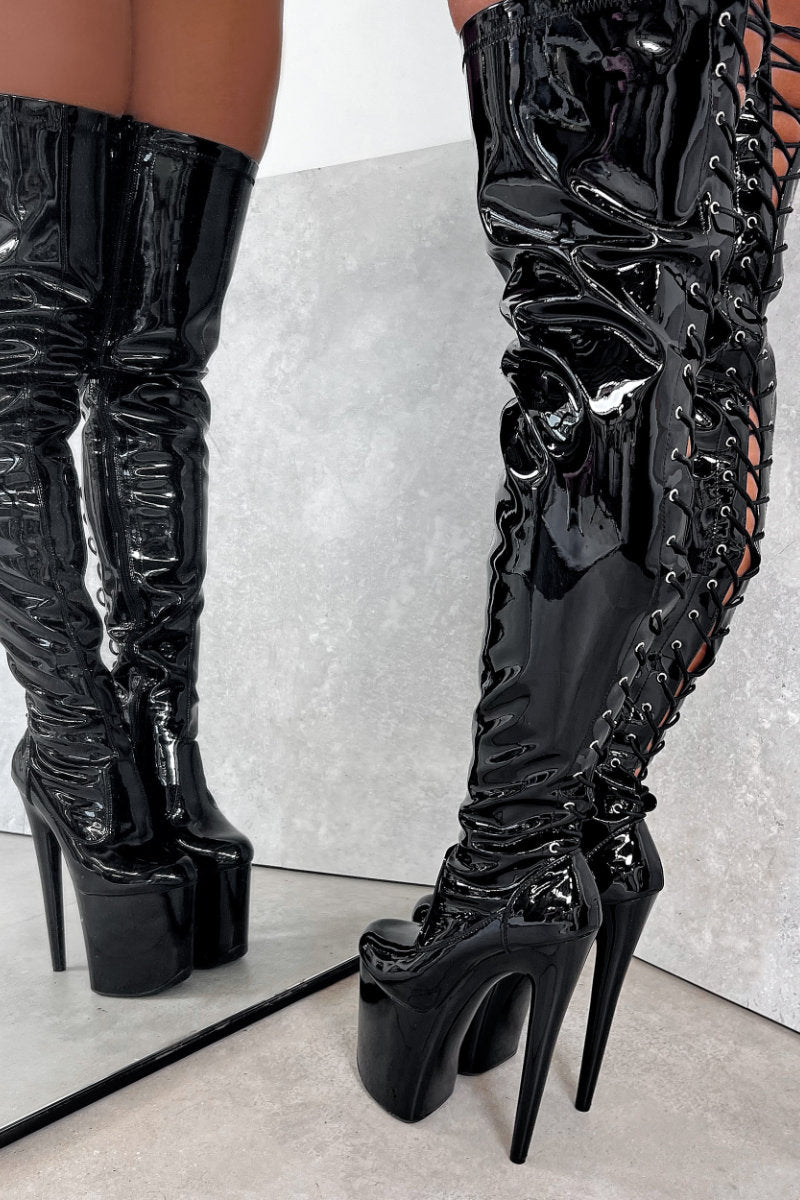 Amazon.com: Black Heel Boots