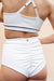 Lunalae Missy High Waist Bottoms - Recycled White-Lunalae-Pole Junkie