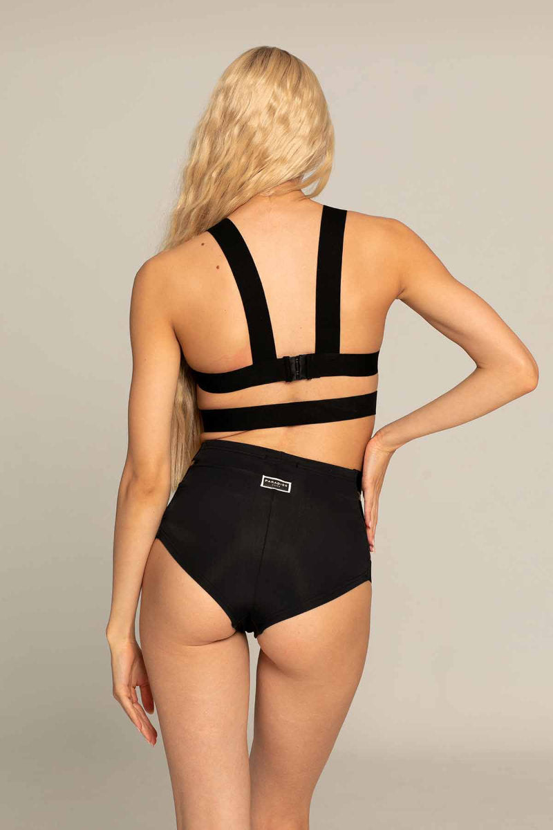 Paradise Chick High Waisted Shorts - Black · Pole Junkie