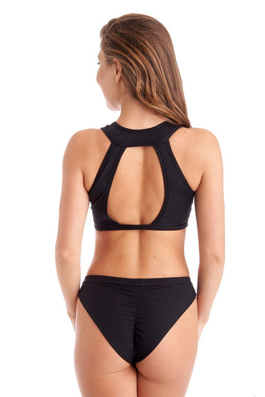 Bandurska Zara Top - Ribbed Black-Bandurska-Pole Junkie