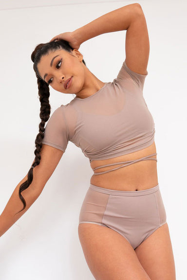 Lunalae Ember Top - Recycled Mocha-Lunalae-Pole Junkie